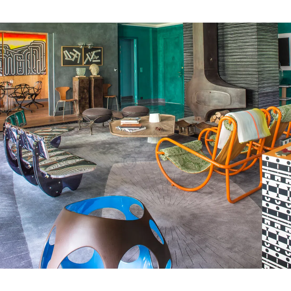 Журнальный столик PHILIPPE HUREL Webwood