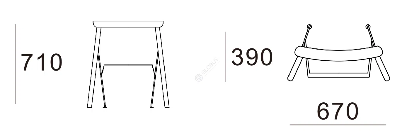 Барный стул LIGHTSPACE Balustrade 1900