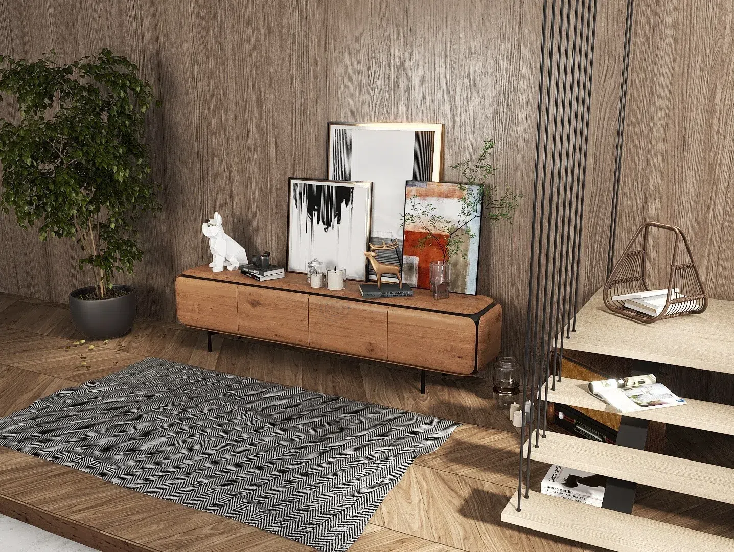 ТВ тумба PORADA Pebble