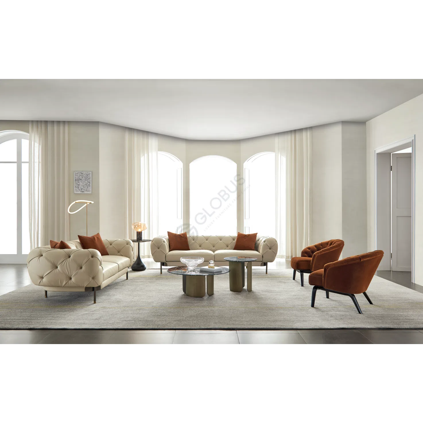 Угловой столик Nudus