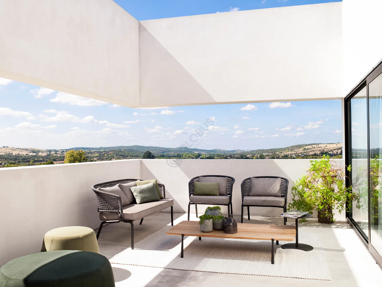 Уличный диван TRIBU Contour