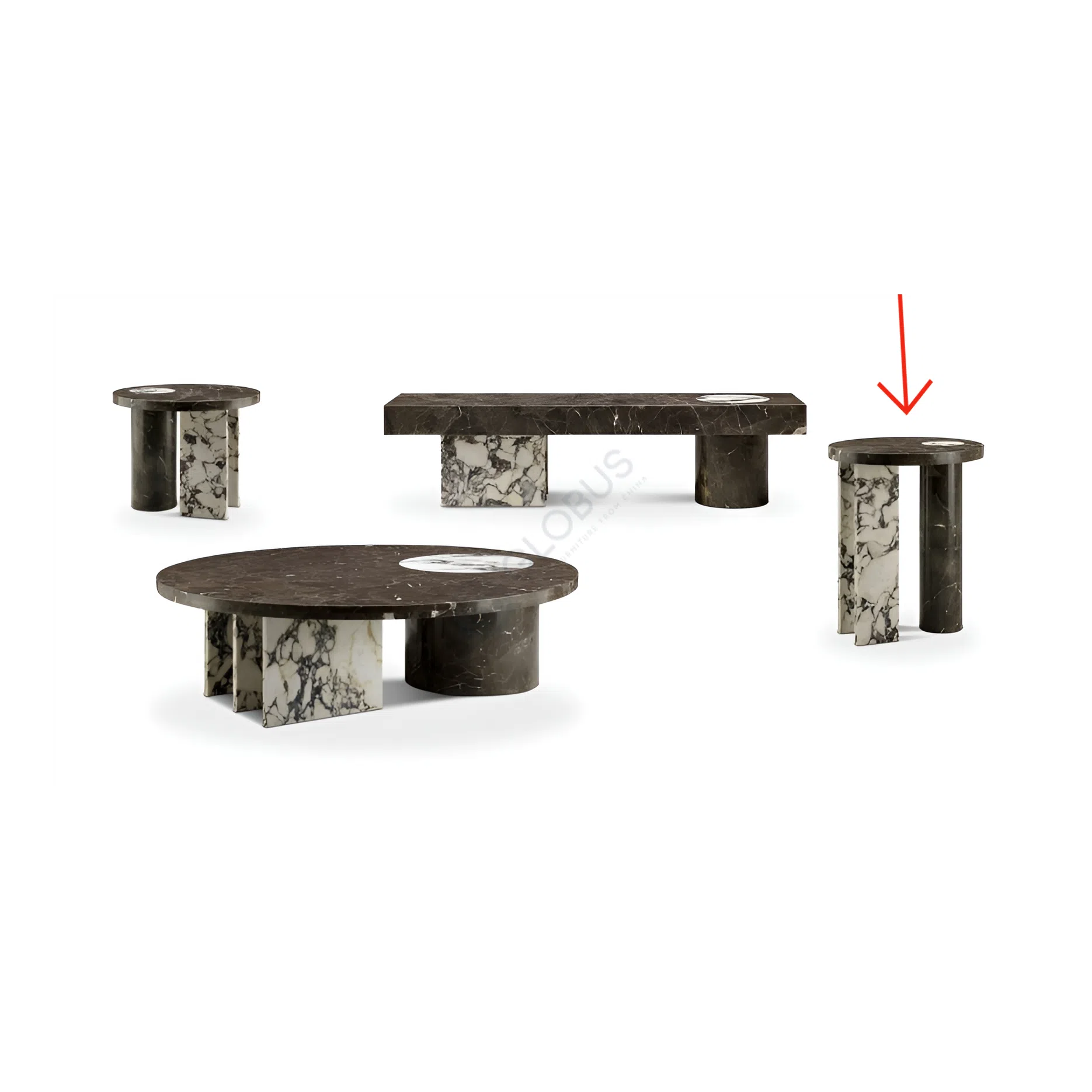 Угловой столик Jenine