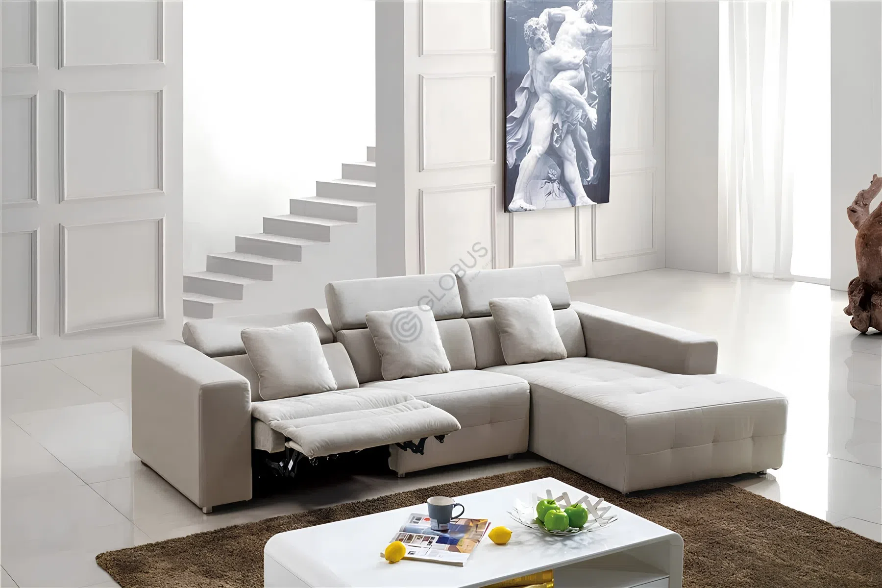 Диван с реклайнером Lineola