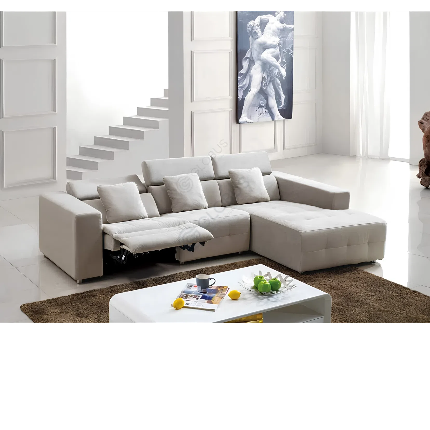 Диван с реклайнером Lineola