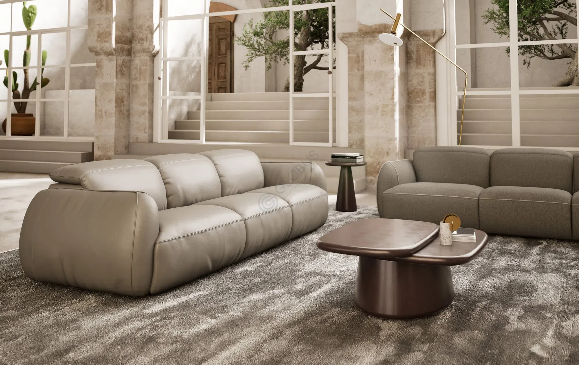 Диван с реклайнером NATUZZI ITALIA Mindful
