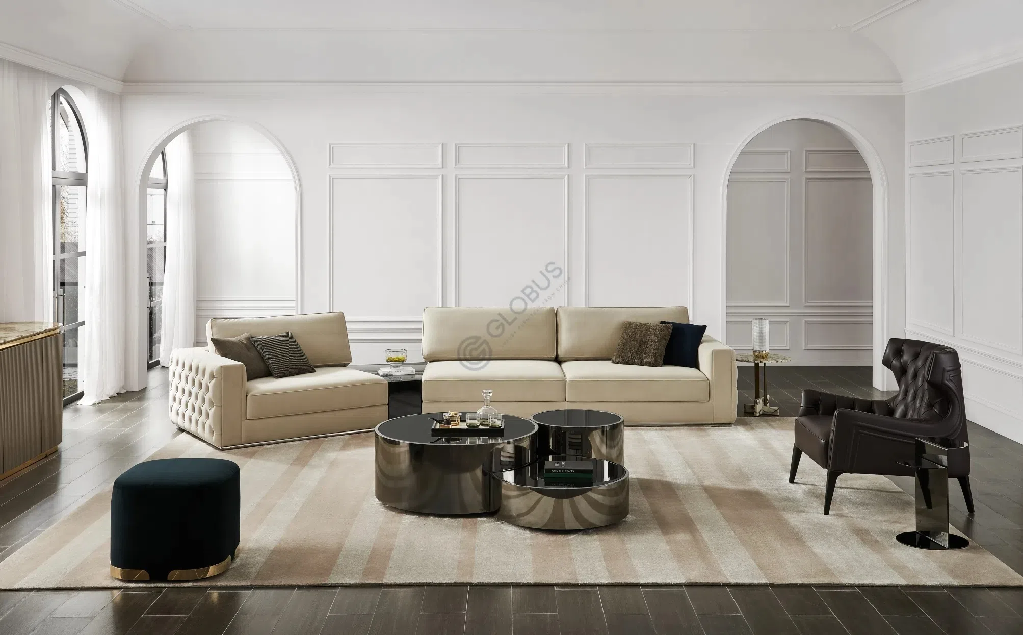 Кресло VITTORIA FRIGERIO Piola Bergere Capitonne