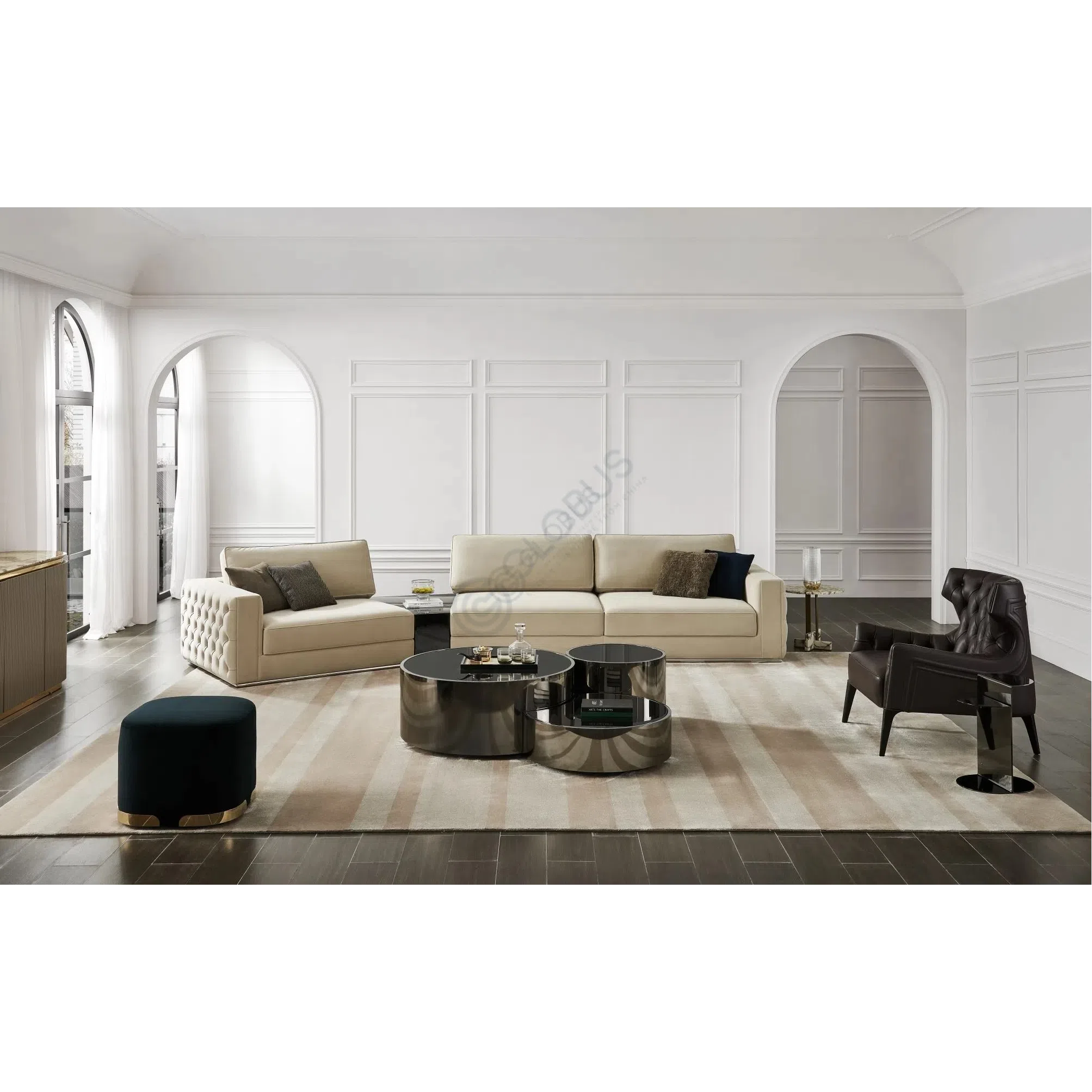 Кресло VITTORIA FRIGERIO Piola Bergere Capitonne