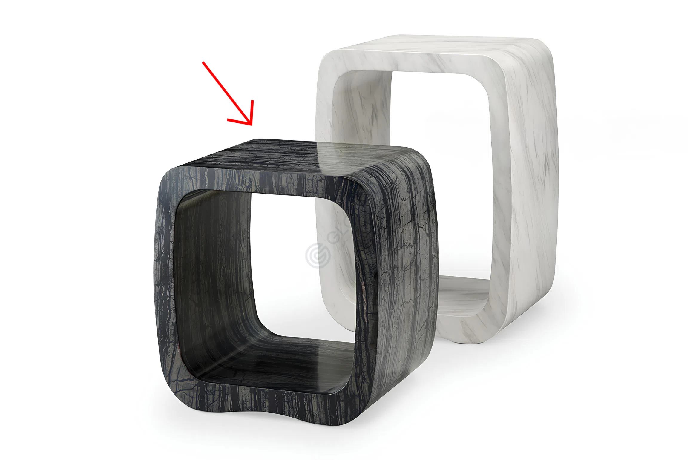 Угловой столик HOLLY HUNT Bell Pepper