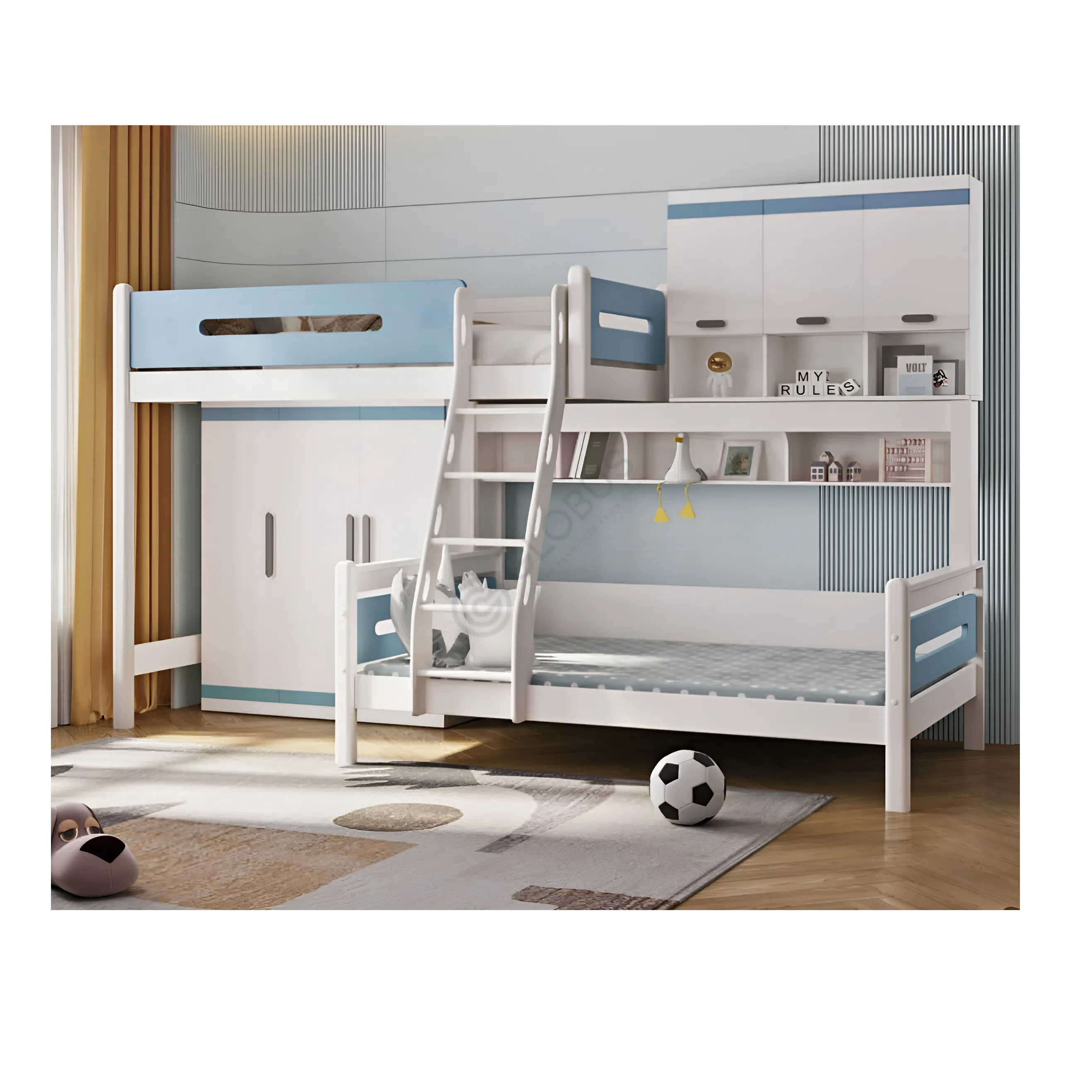 Детская двухярусная кровать Montos