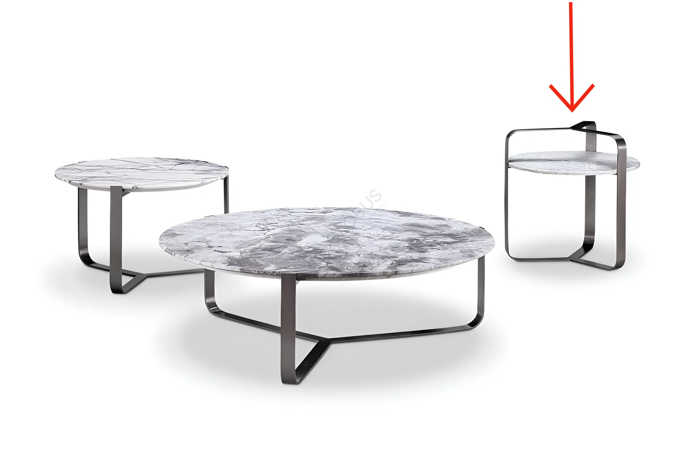 Угловой столик FLOU Yari