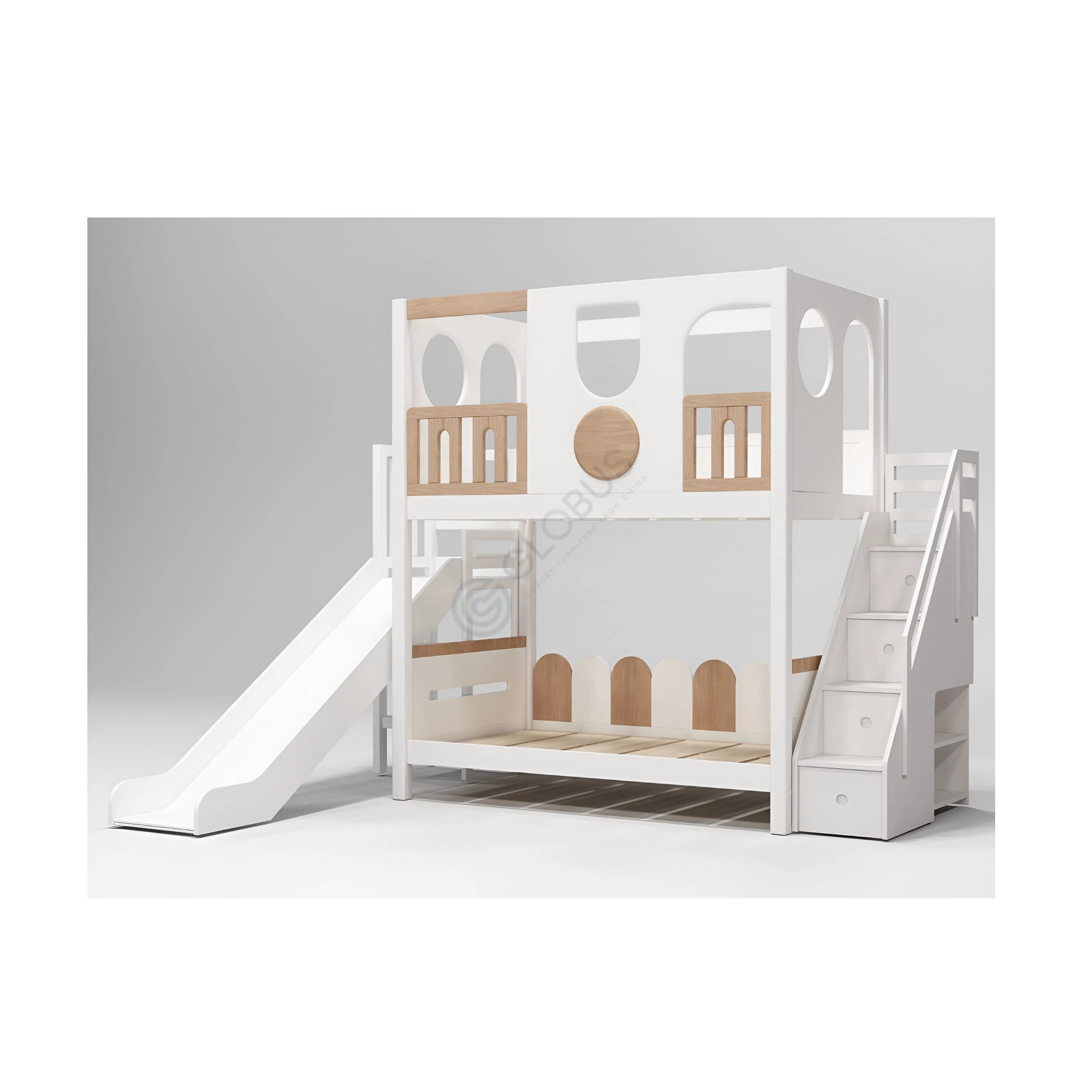 Детская двухярусная кровать Ulevano