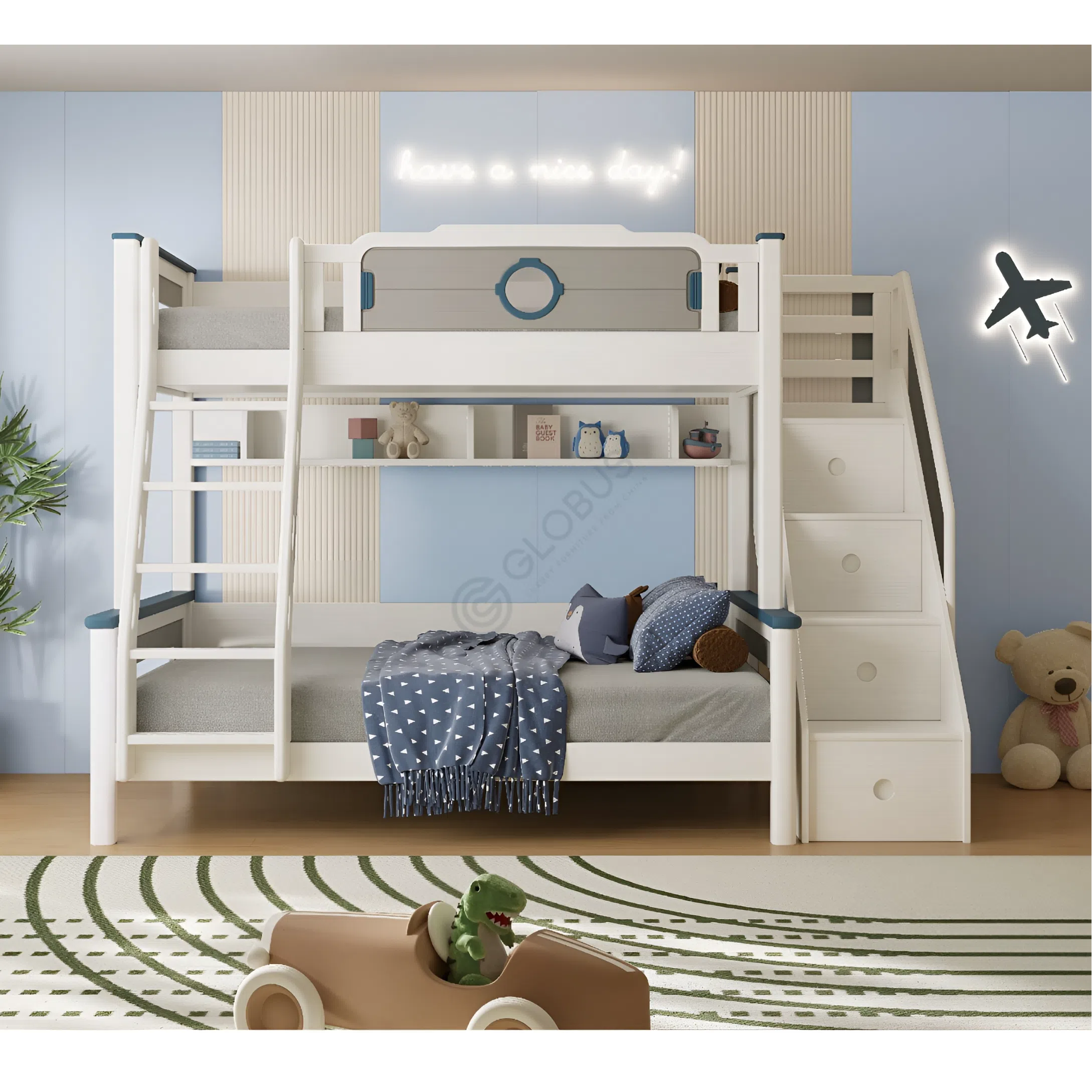 Детская двухярусная кровать Quanna