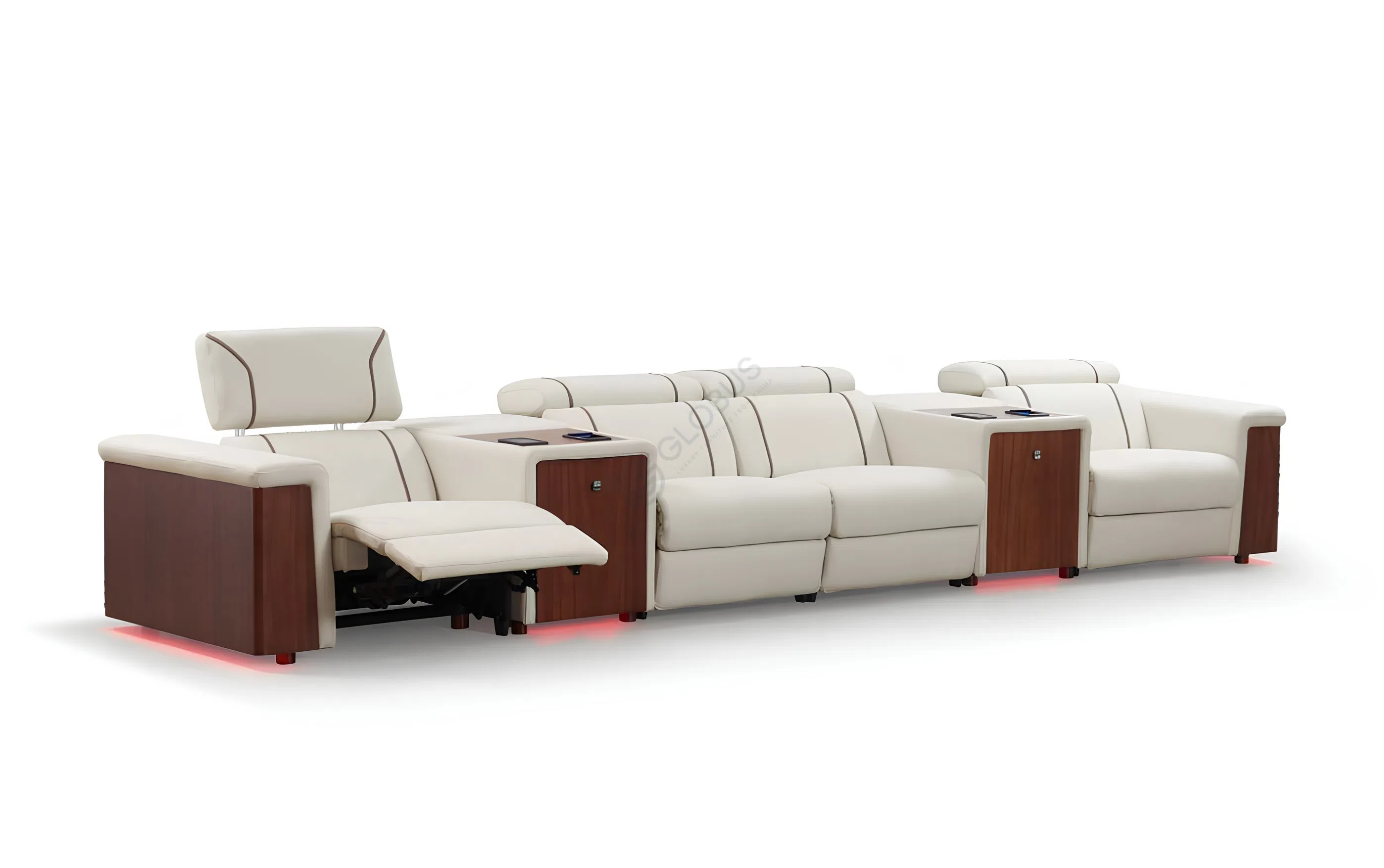 Диван с реклайнером Ossicles