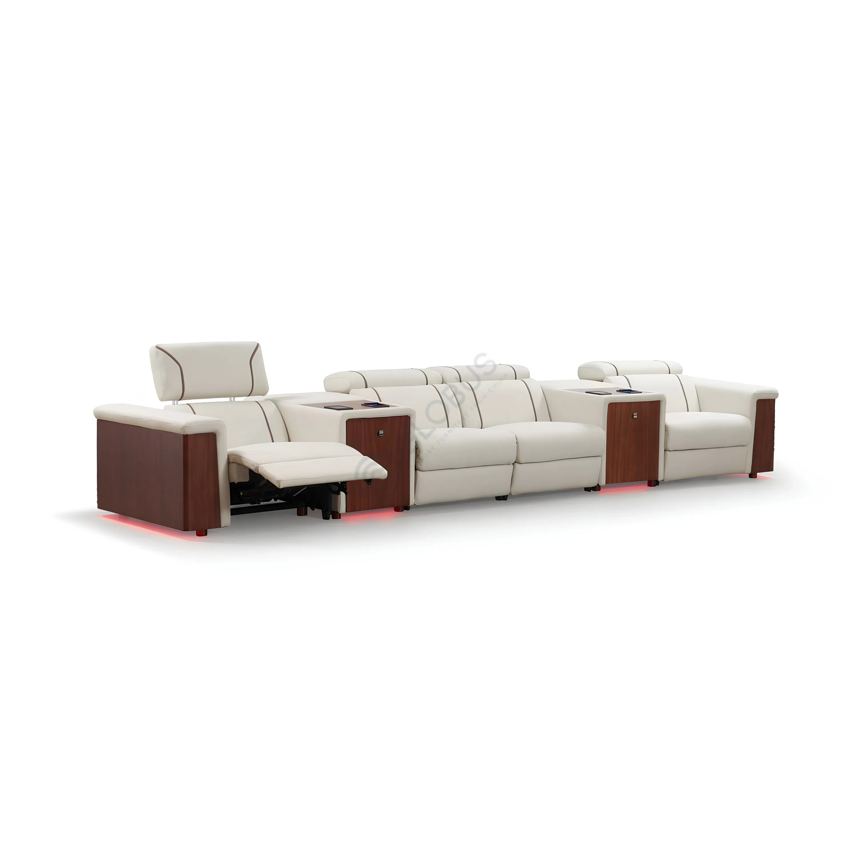 Диван с реклайнером Ossicles