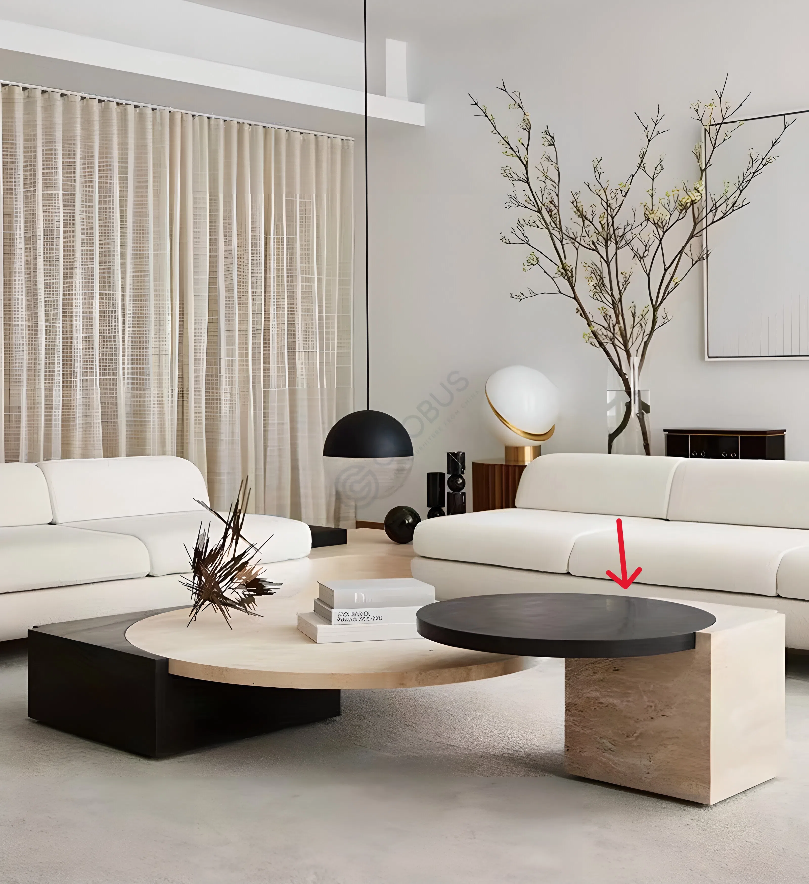 Угловой столик LEE BROOM Tribeca