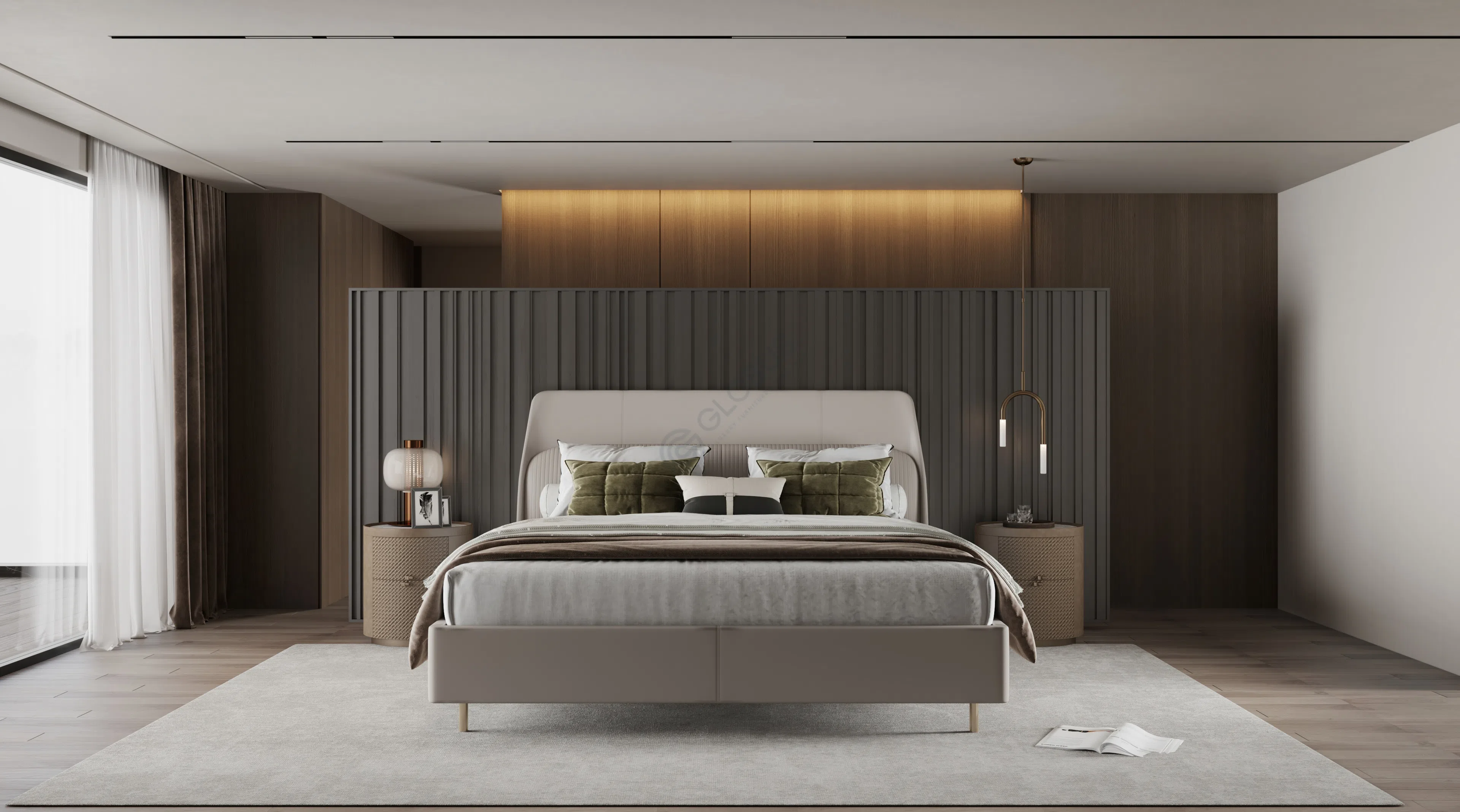 Кровать POLTRONA FRAU Coupe De Luxe