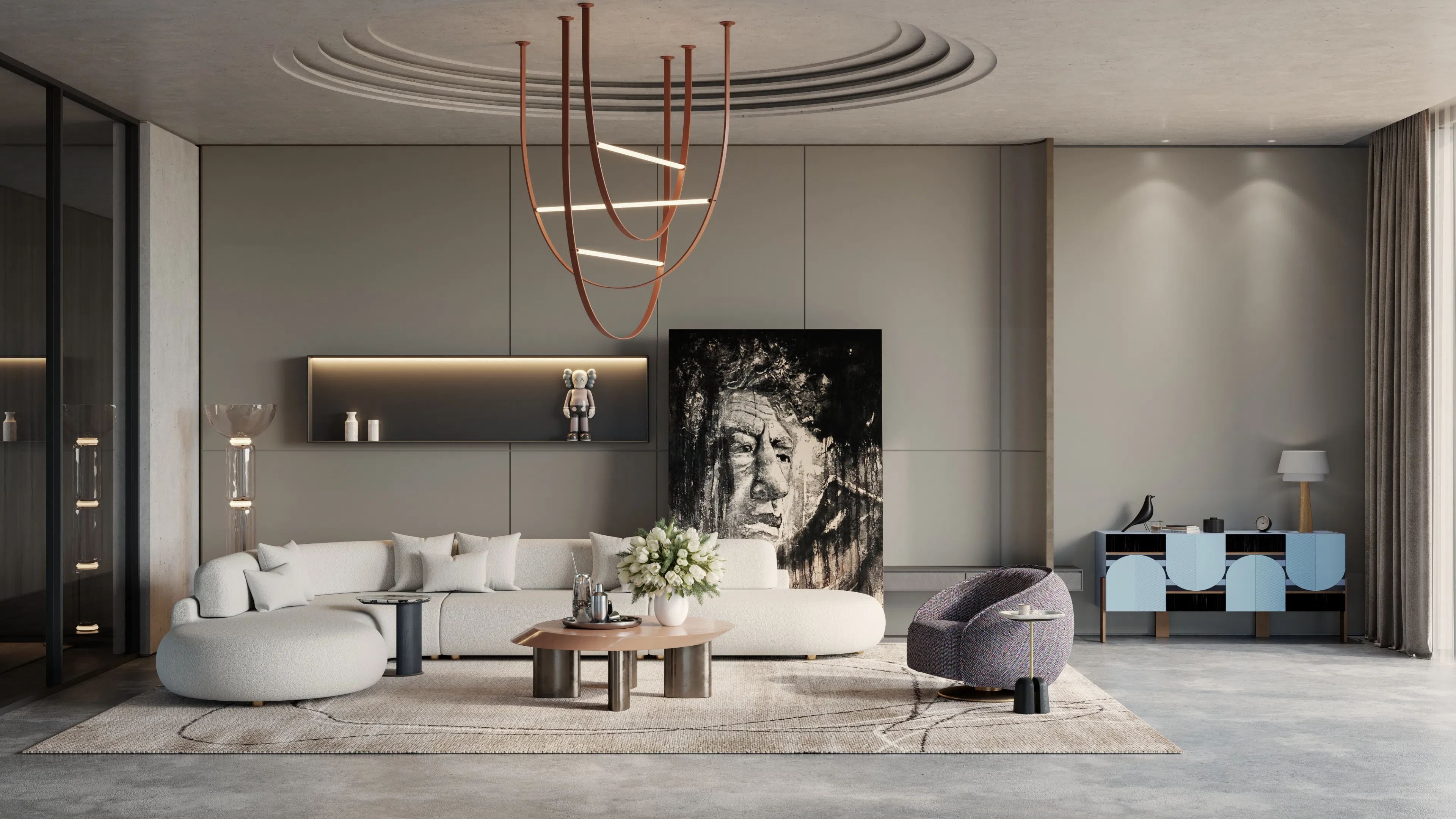 Угловой столик LACIVIDINA Keisho