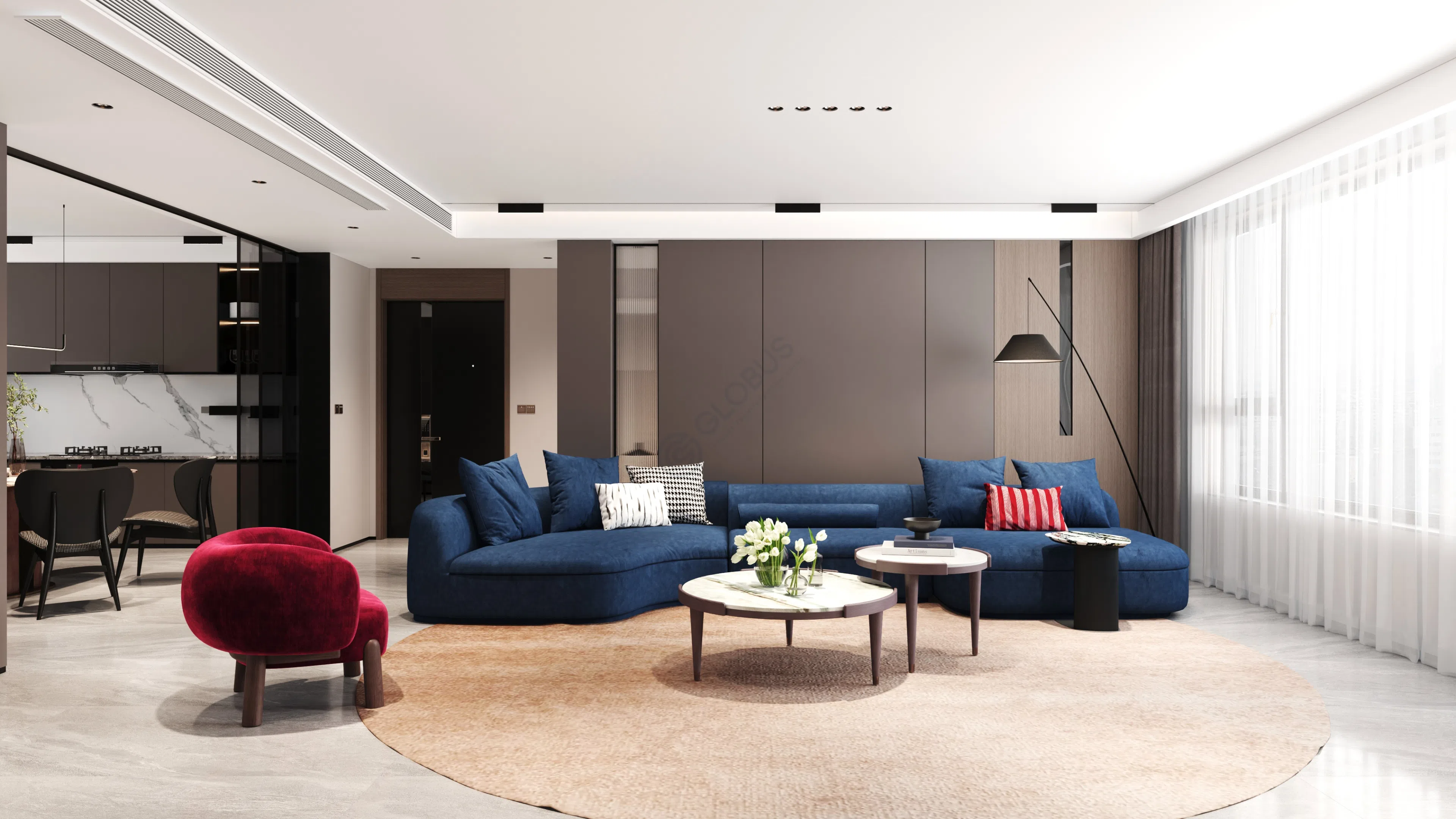 Угловой столик OPERA CONTEMPORARY Amos