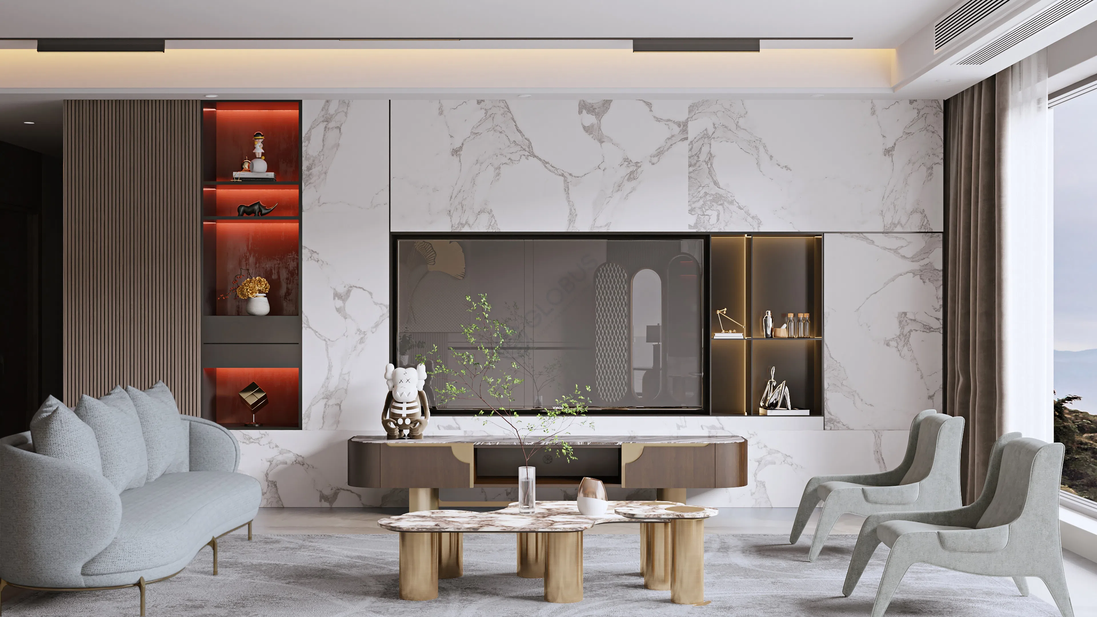 Угловой столик APPARATUS Interlude