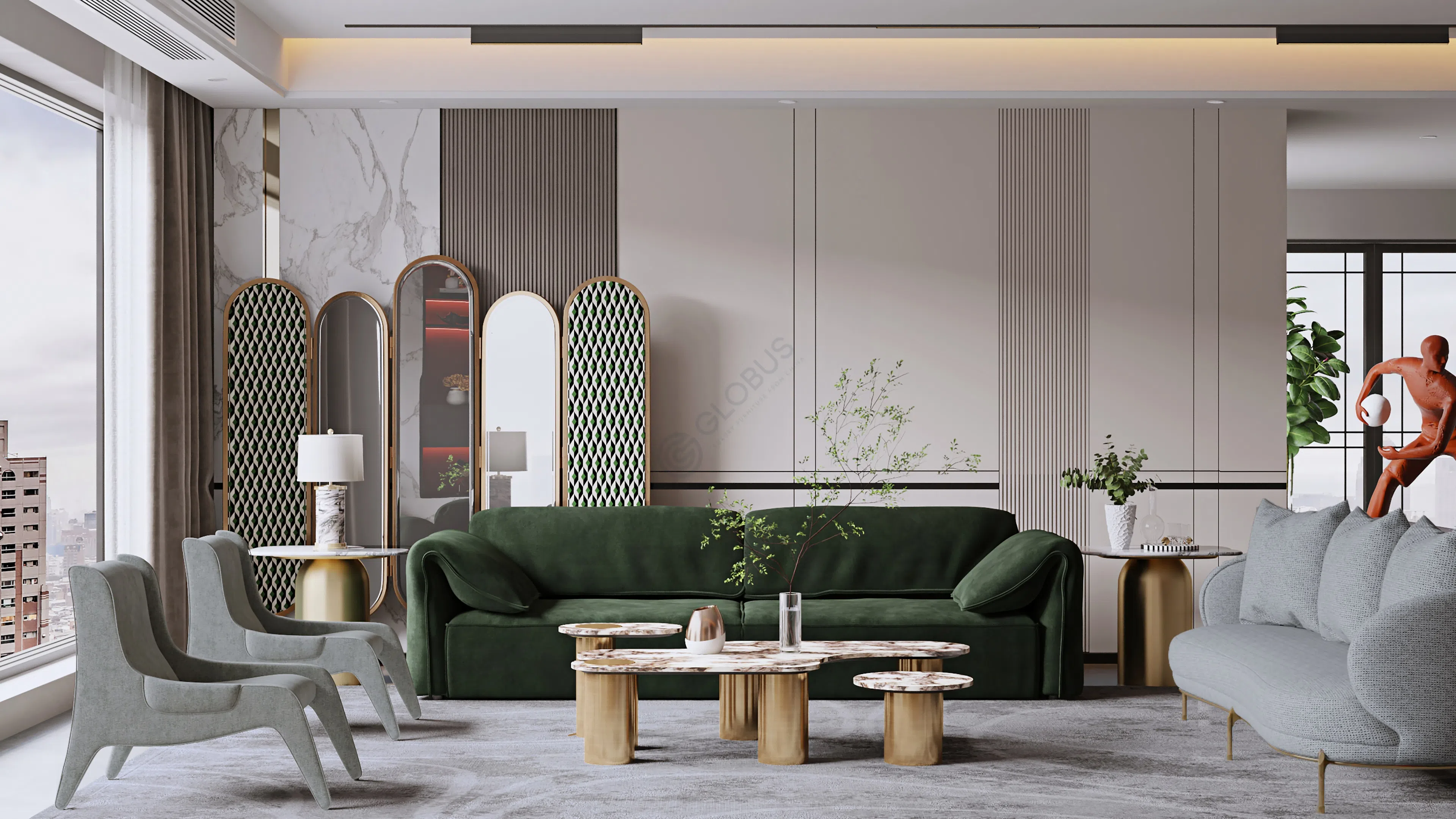 Угловой столик APPARATUS Interlude