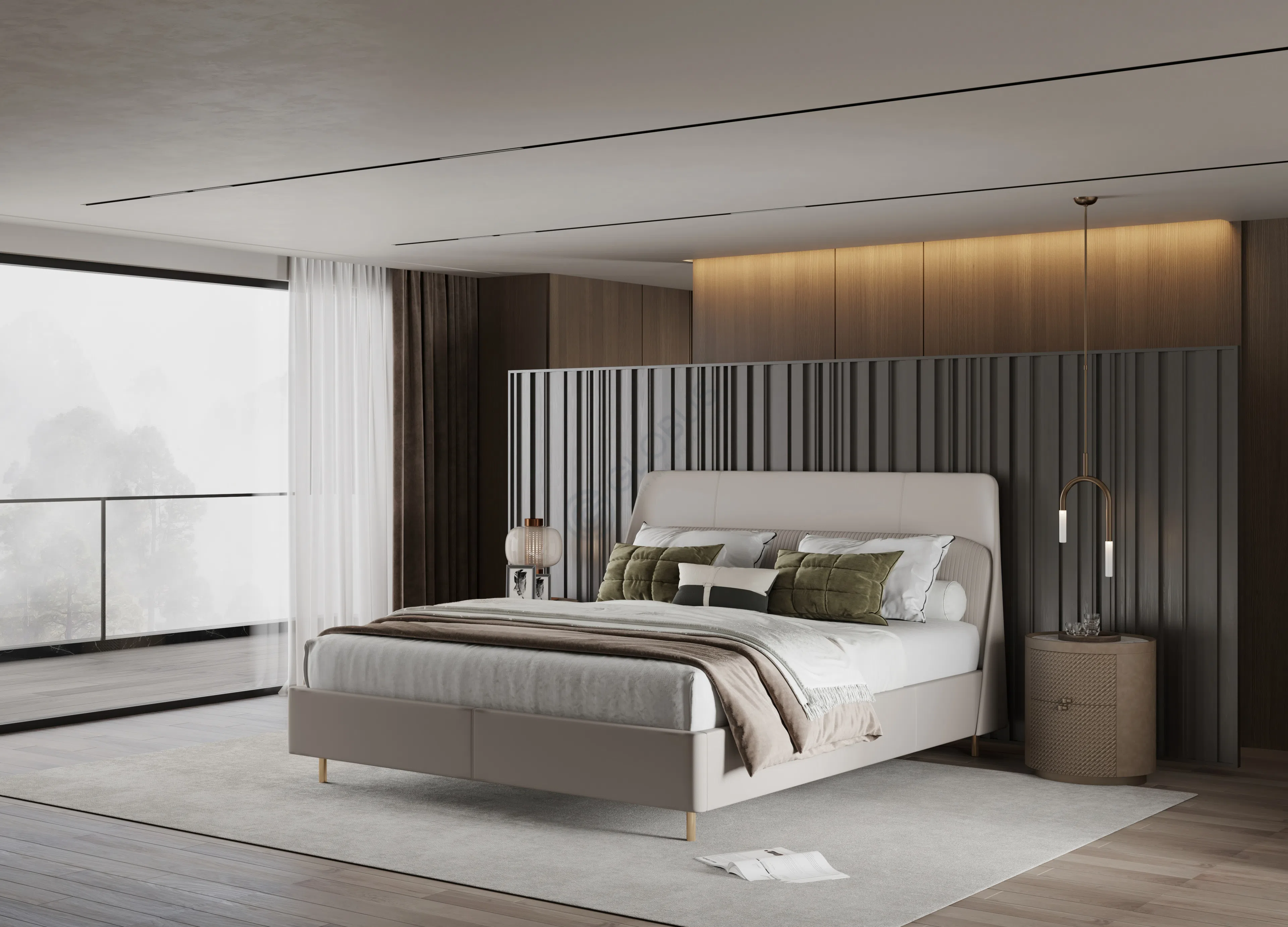 Кровать POLTRONA FRAU Coupe De Luxe