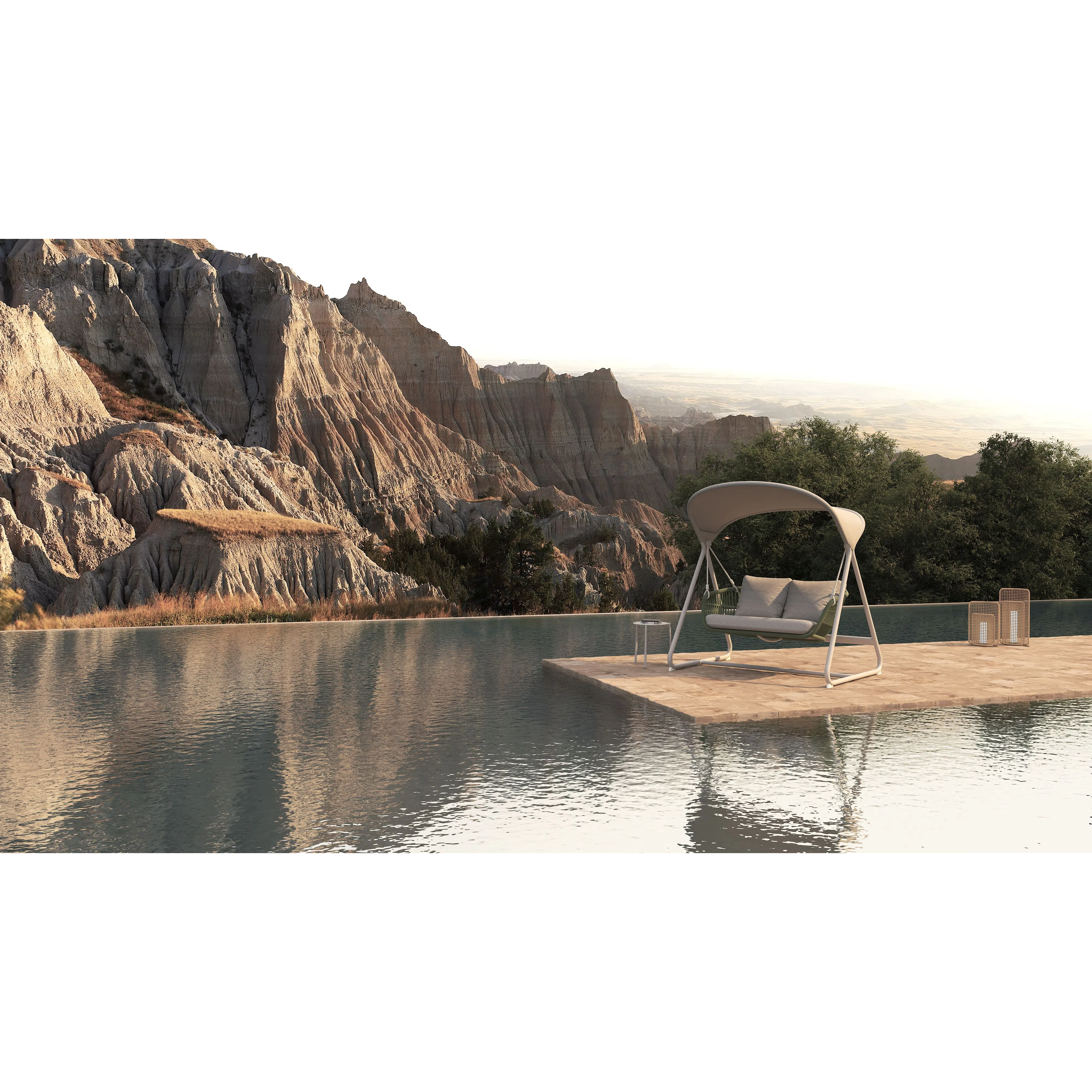 Уличный диван-качель Pluvius