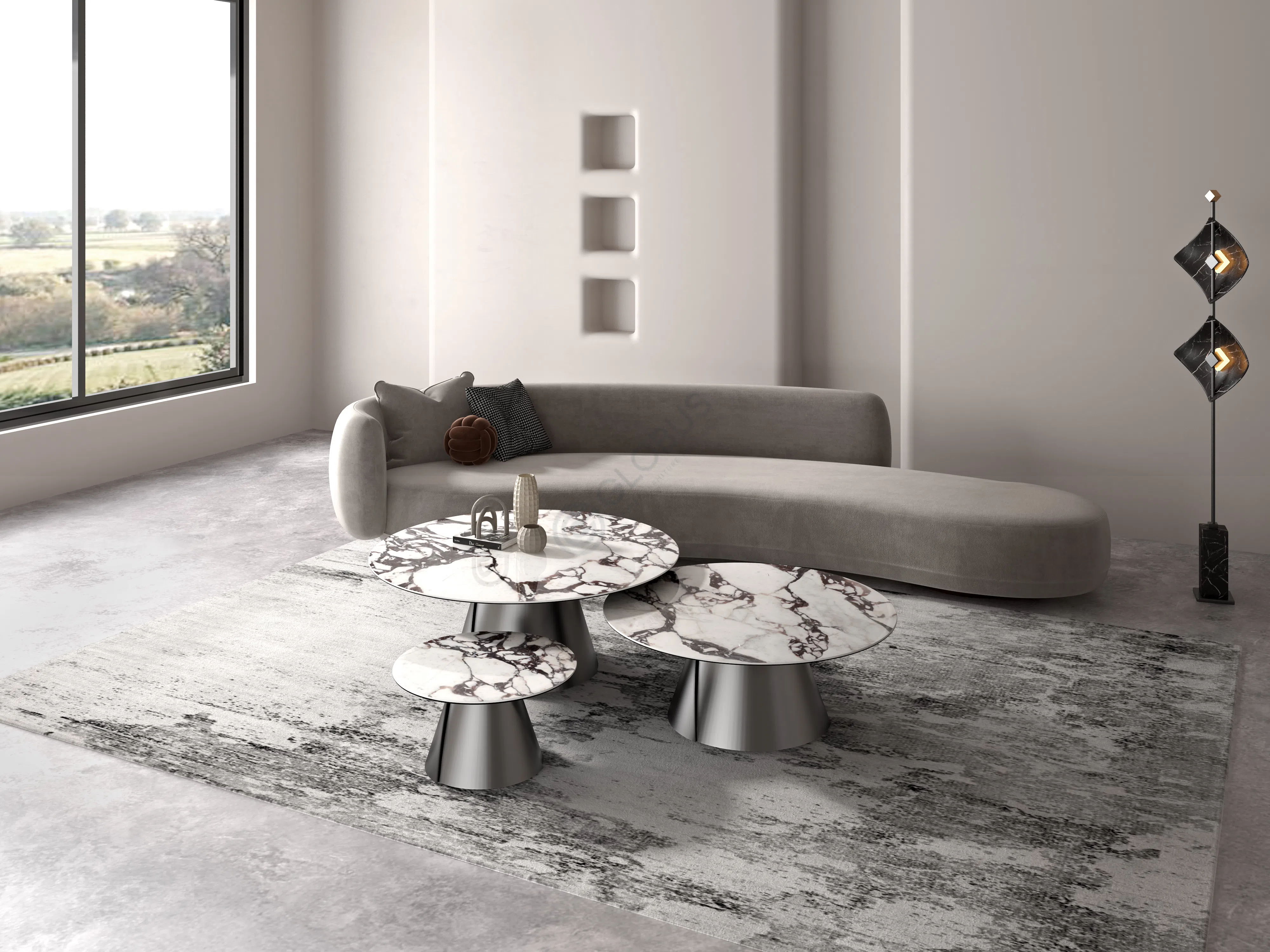 Угловой столик CATTELAN ITALIA Albert Keramik