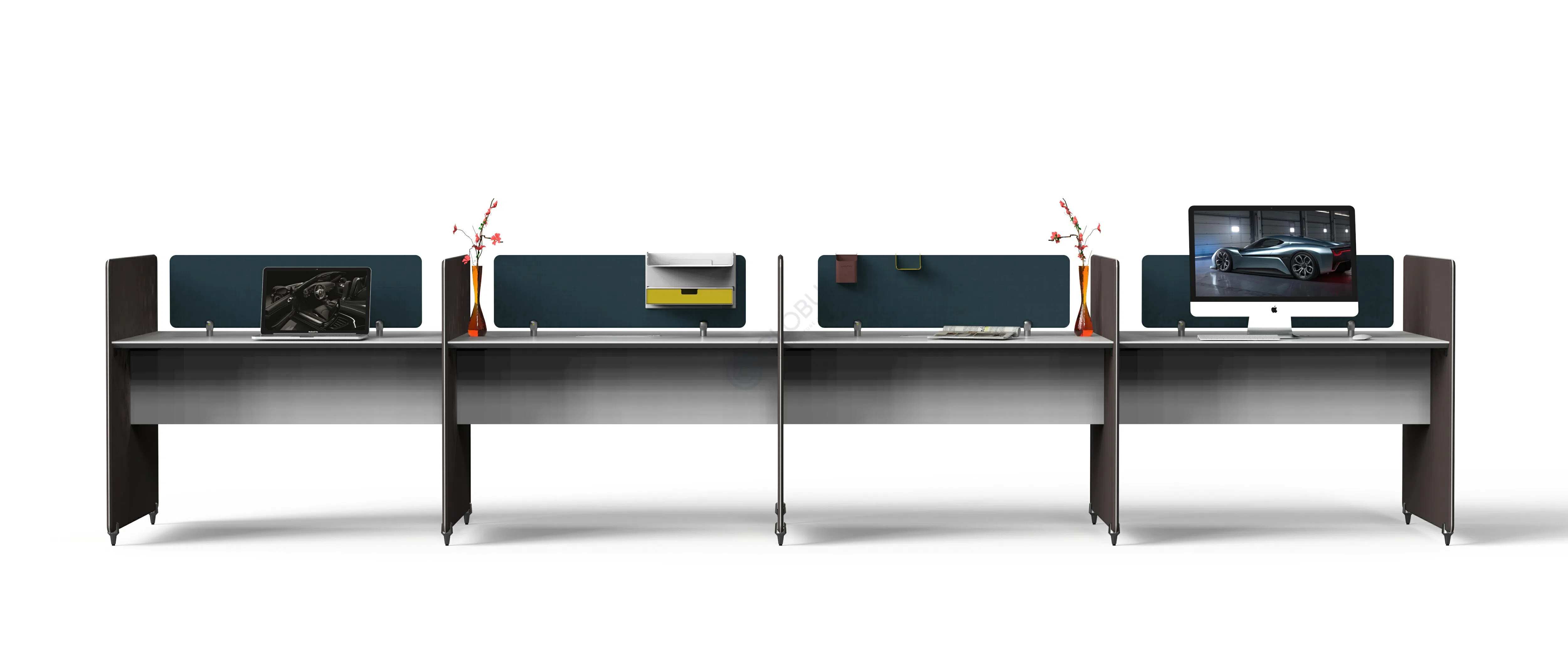 Офисный стол с перегородками Zyron