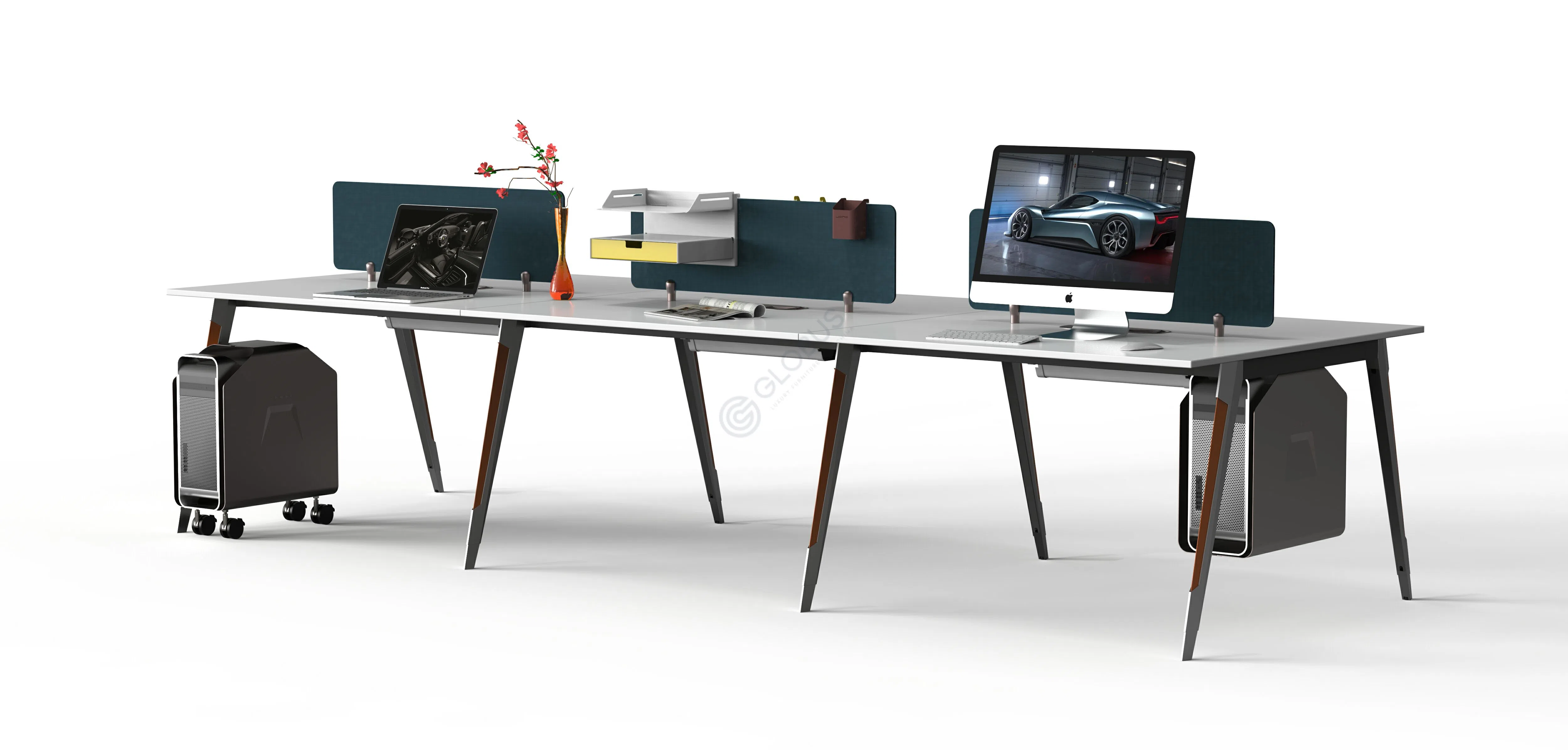 Офисный стол с перегородками Meridies