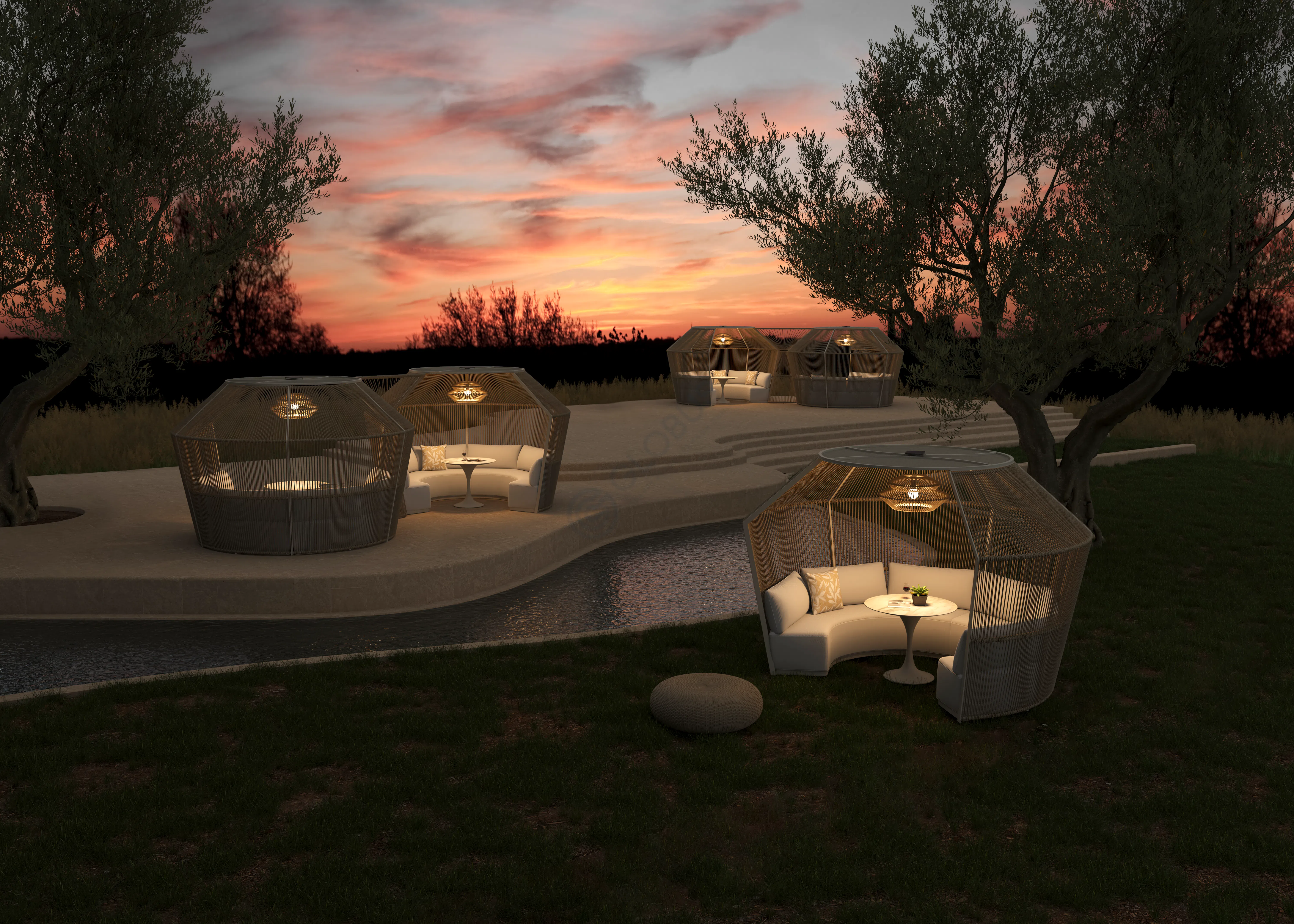 Уличный диван Bonpertina