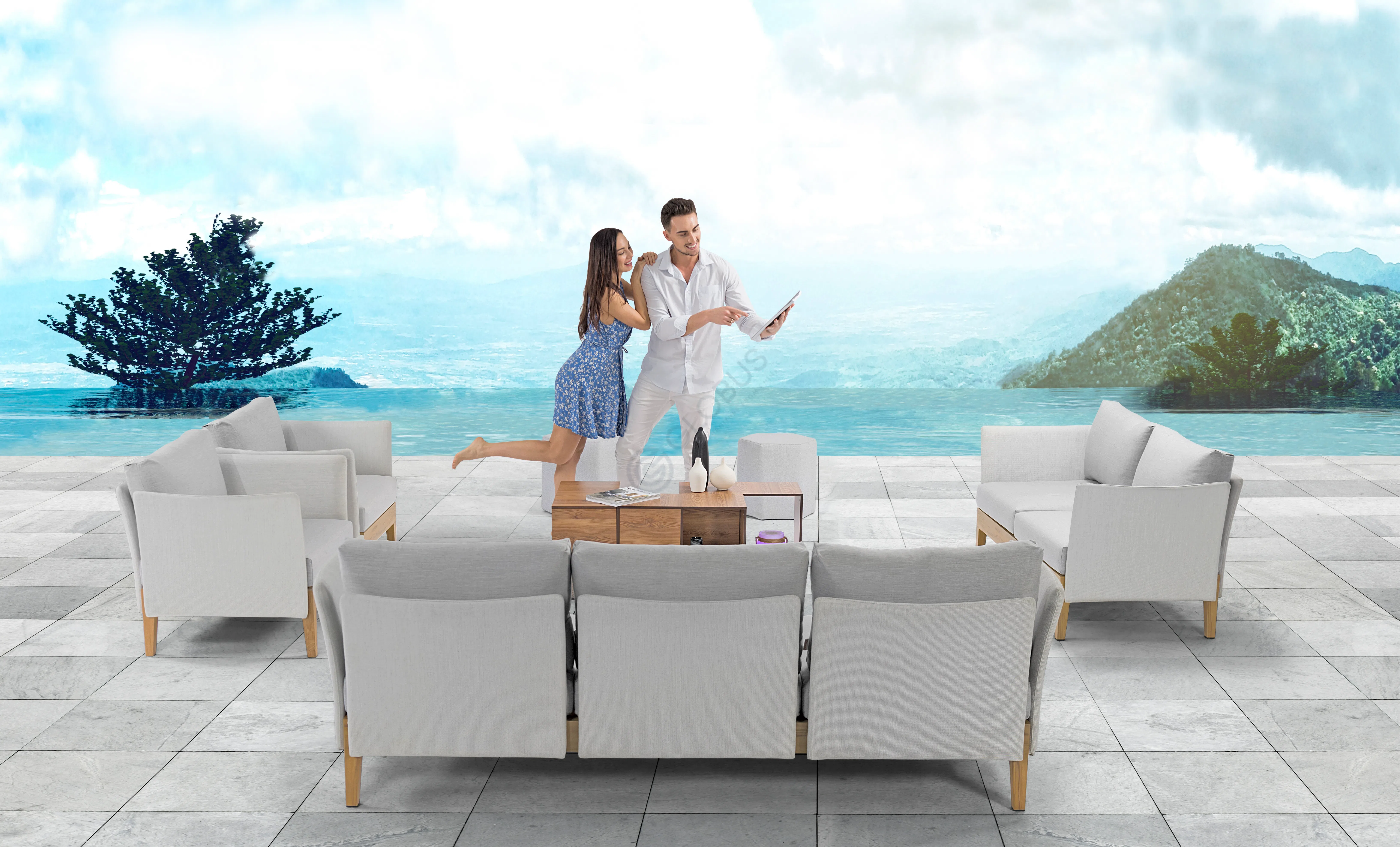 Уличный диван COUTURE JARDIN