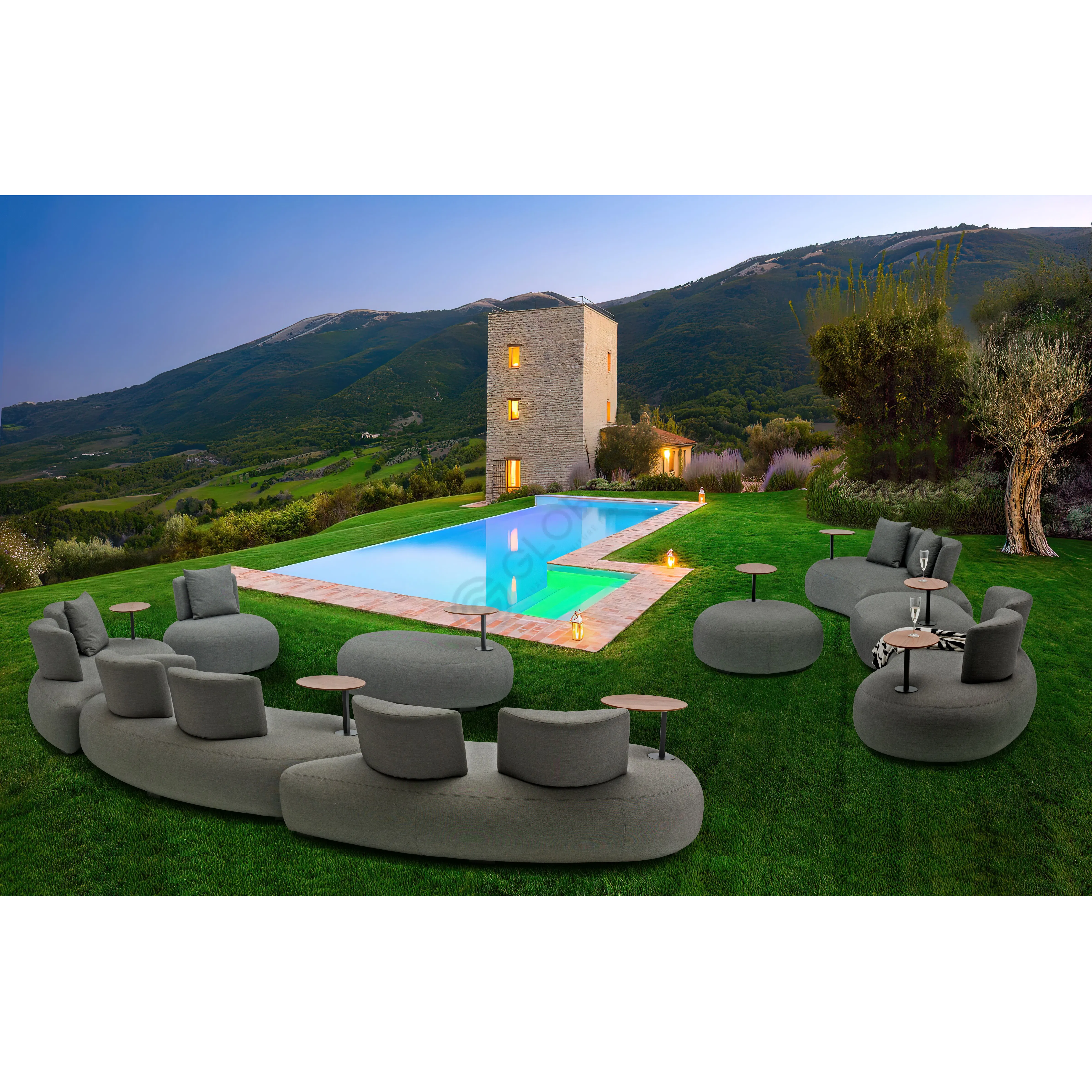 Уличный диван COUTURE JARDIN