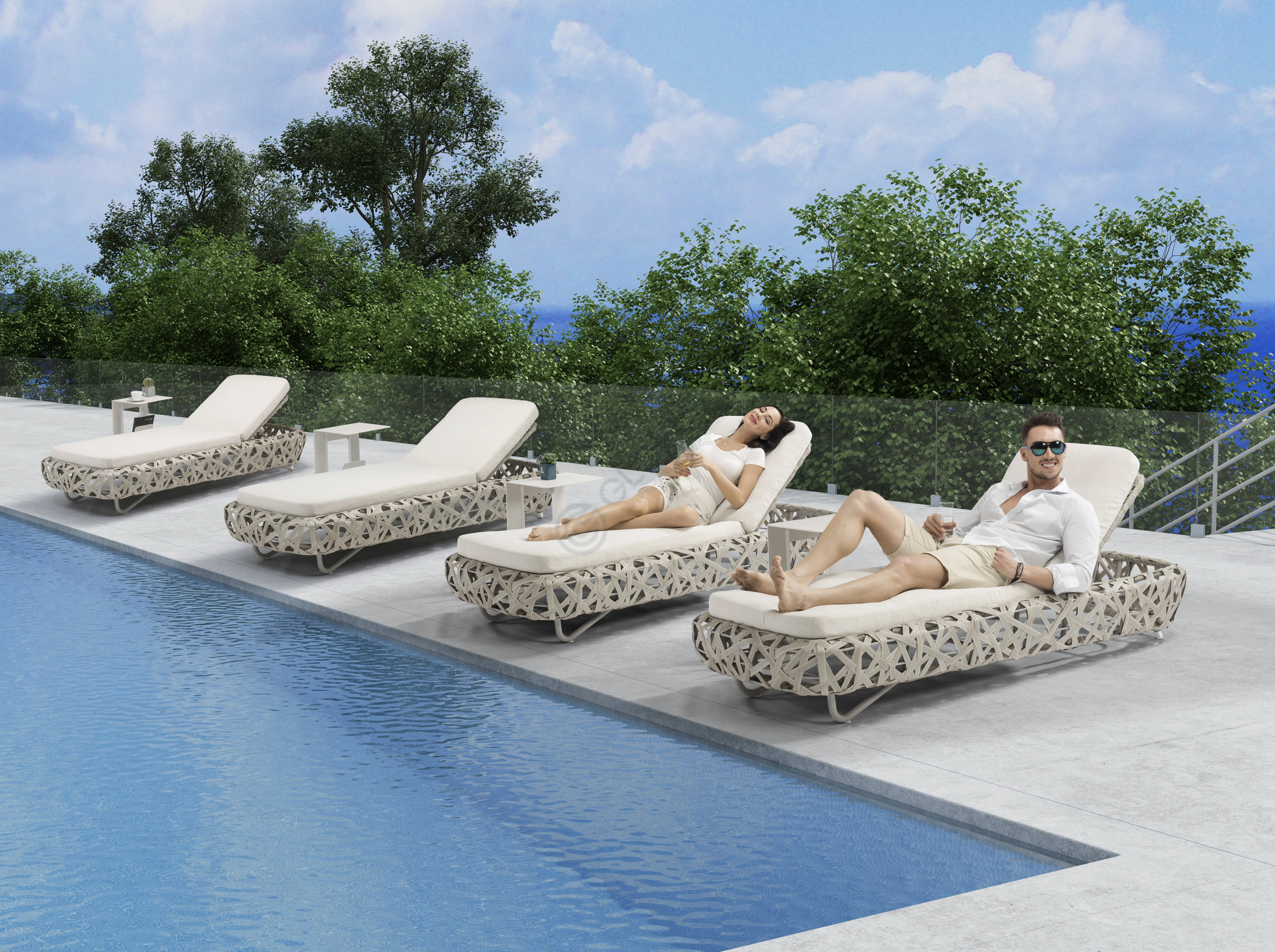 Шезлонг COUTURE JARDIN