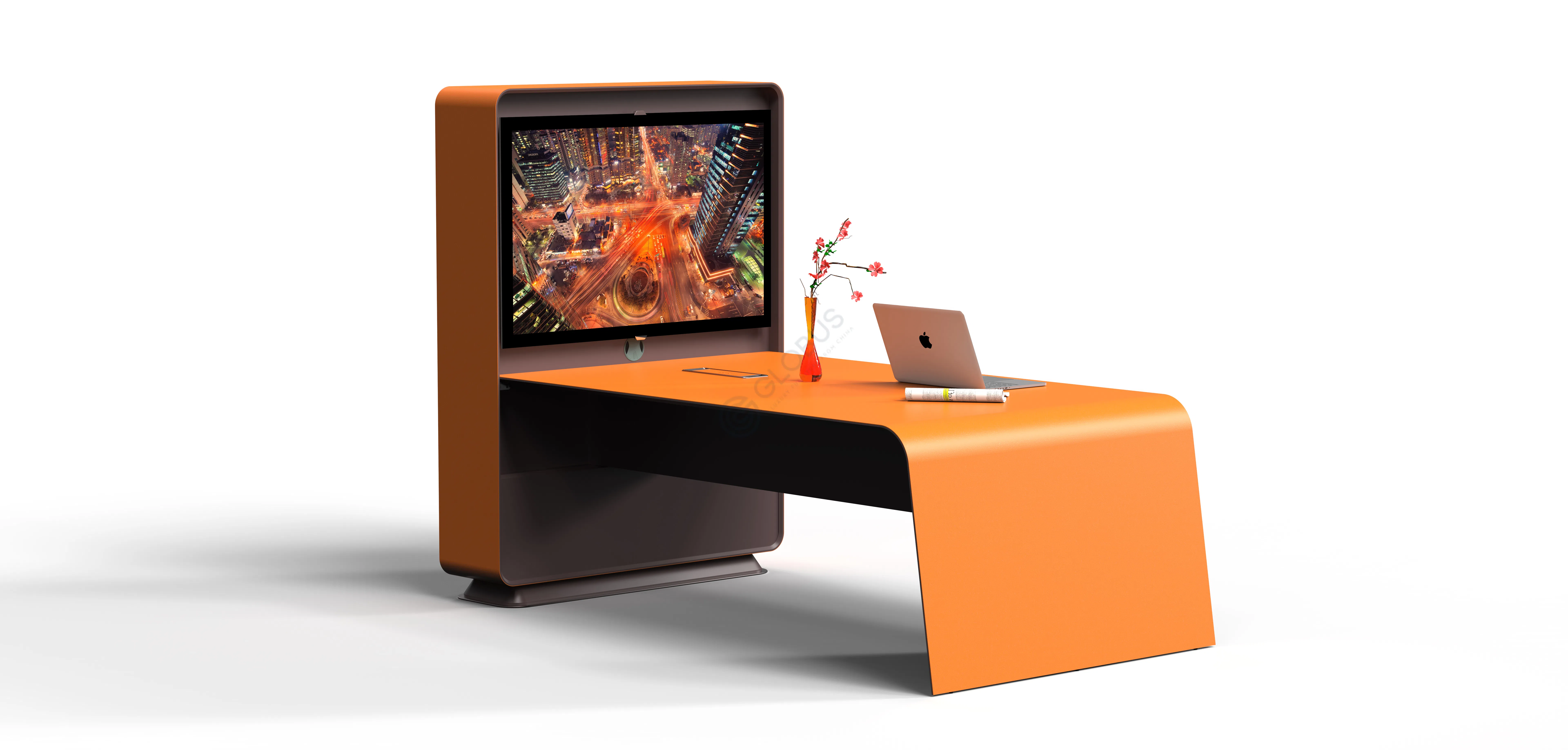 Офисный стол с перегородками Butti