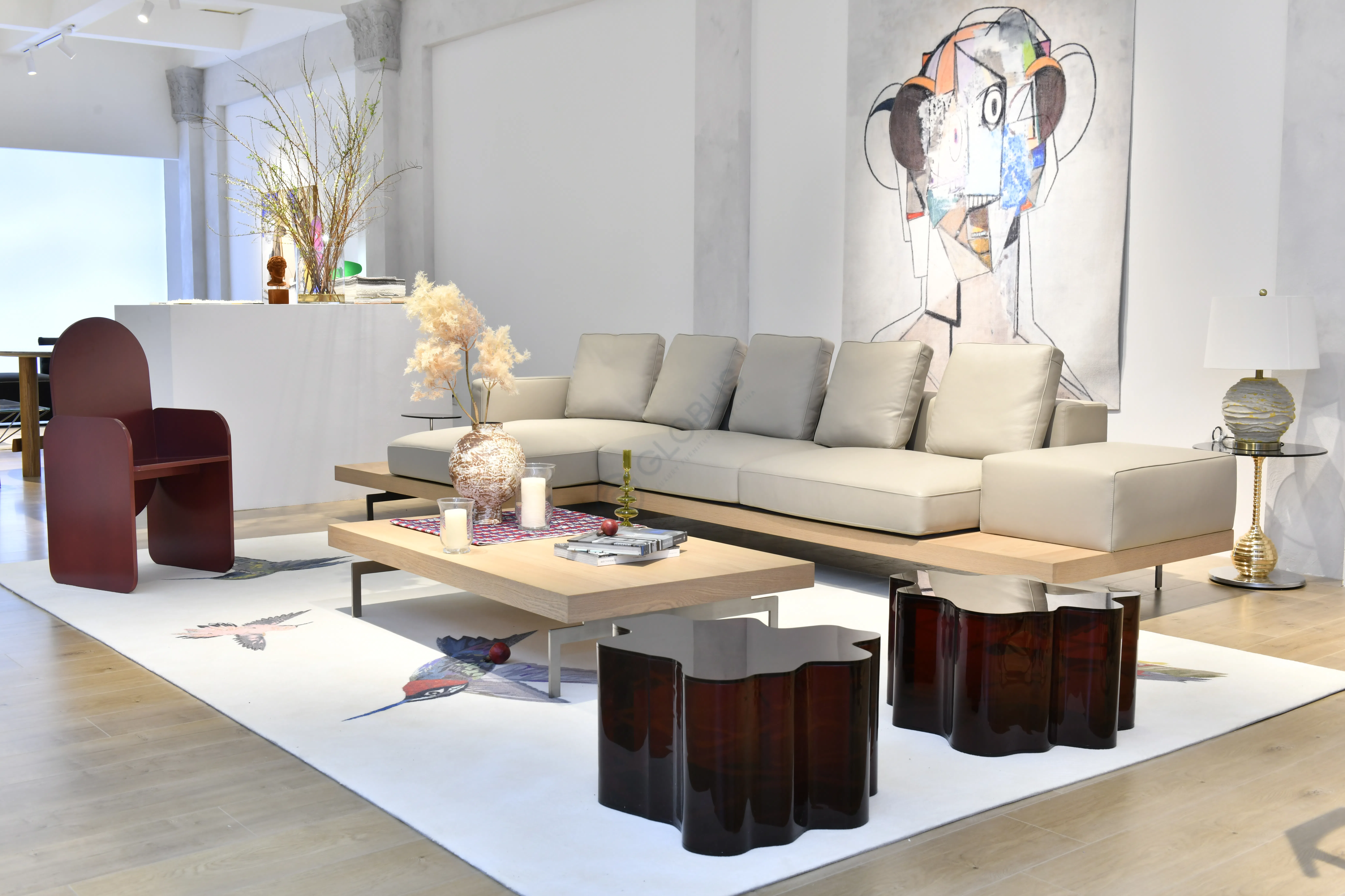 Журнальный столик SCALA LUXURY  Ice Resin