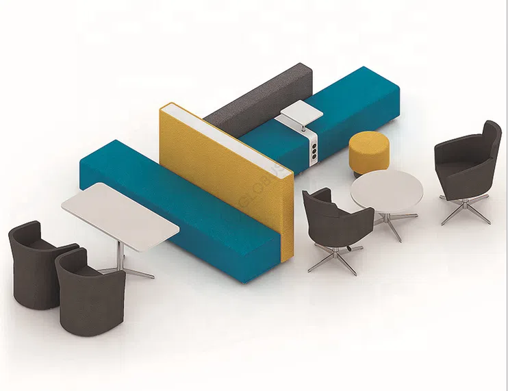 Секционный диван для офиса Jolynn